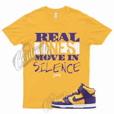 R1 T Shirt for Dunk High Purple Yellow Court Gold Home Team Away 95 Lebron 1