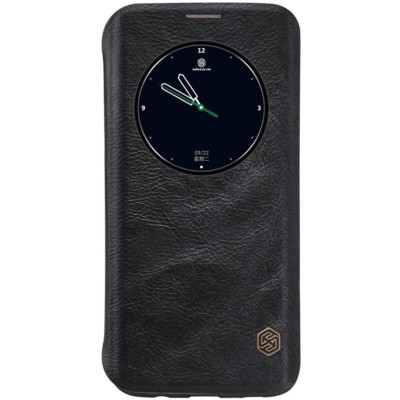Samsung Galaxy S7 Edge G935 Nillkin Wallet Case Qin Series Window Etui Schwarz