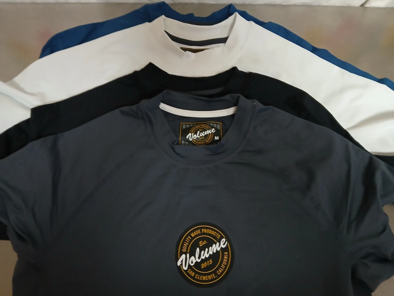 Volume 2015 Men’s Medium Short Sleeve T Shirt-UPF-50--NWT- Four Shirts-4 Colors
