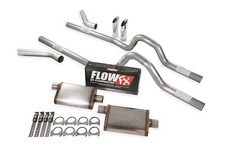 Dual Exhaust Kit 2.5 Flowmaster Flow Fx Corner Exit Sw Tips 80-86 Ford F-series Dual Exhaust Kit 2.5 Flowmaster Flow Fx Corner Exit Sw Tips 80-86 Ford F-series