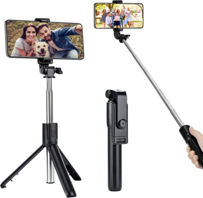 USTINE Portable Selfie Stick Tripod with Wireless Remote, 3 in 1 UST01