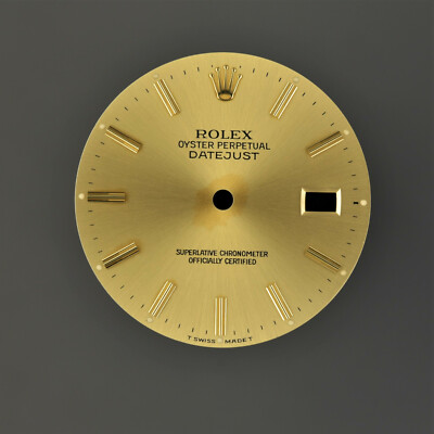 ROLEX Tritium Zifferblatt DATEJUST 16013 16018 16233 3035 3135 DIAL Gold 36mm 