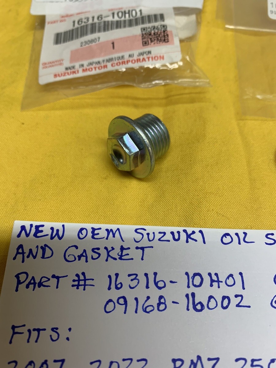 じゅん NEW OEM SUZUKI ENGINE OIL STRAINER SCREEN CAP RMZ250 RMZ450