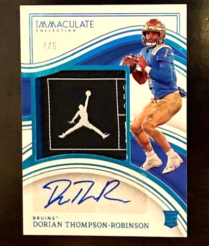 2023 Panini Immaculate Collegiate Dorian Thompson Robinson - RPA Tag Logoman 2/5
