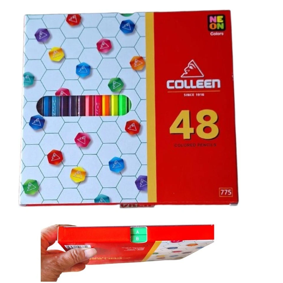Pencils Colored Colleen Drawing Painting Art Colors Set Gift Kids 48 Pencil Colo - Image 3 of 4
