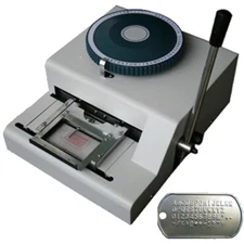 52 Characters Dog ID Card Tag Military Embossing Stamping Letter Manual Machine