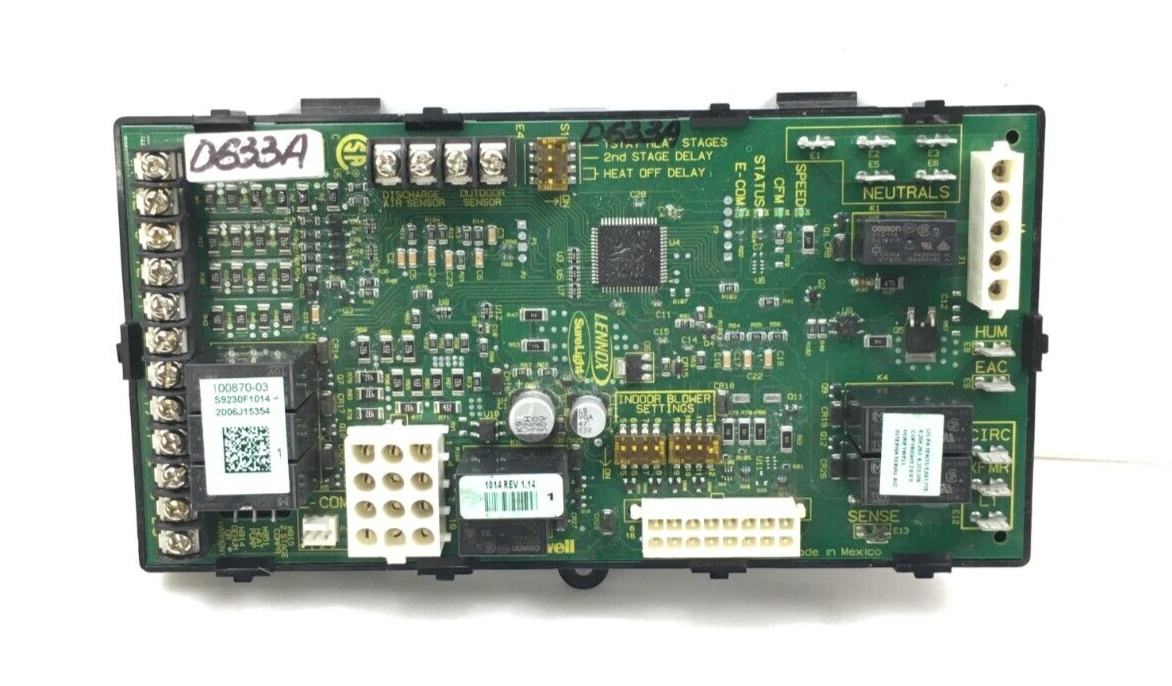 LENNOX 100870-03 Furnace Control Circuit Board Honeywell