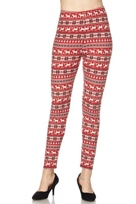 PLUS SIZE Buttery Soft Always Brushed Christmas Leggings TC/P275