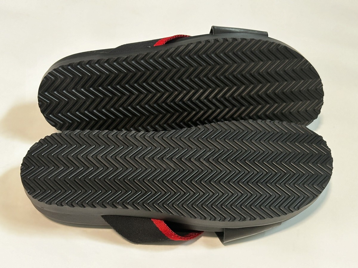 Leo Pucci Mens Black and Red Slide Sandals NIKE VICTORY ONE SLIDE CN9675-004 BLACK/UNIVARSITY RED-BLACK  main image 4