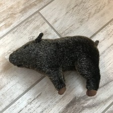 Platte River Trading Co.Plush Wild Boar Pig Stuffed Animal Toy 9 Long Realistic