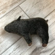 Platte River Trading Co.Plush Wild Boar Pig Stuffed Animal Toy 9” Long Realistic