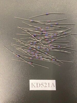 Silicon Pulse Diode KD521A 75V 50mA. NOS. Lot of 50.