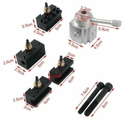 Drehbank Schnellwechsel Stahlhalter Drehstahlhalter Multifix Werkzeug Tool Kit