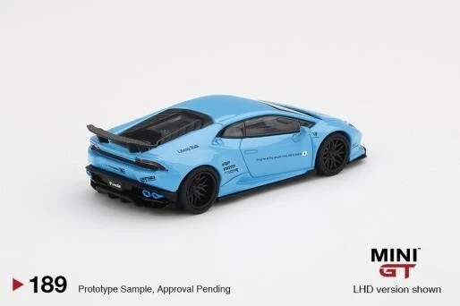 MINI GT 189 LB WORKS Lamborghini Huracán ver. 1 Light Blue