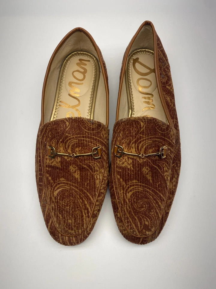 Mocasín plano para mujer Sam Edelman Loraine Frontier marrón talla 10 Foto 2 de 4