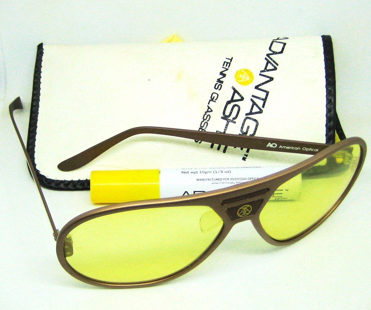 American Optical USA Arthur Ashe Advantage NOS Aviator 1970s 