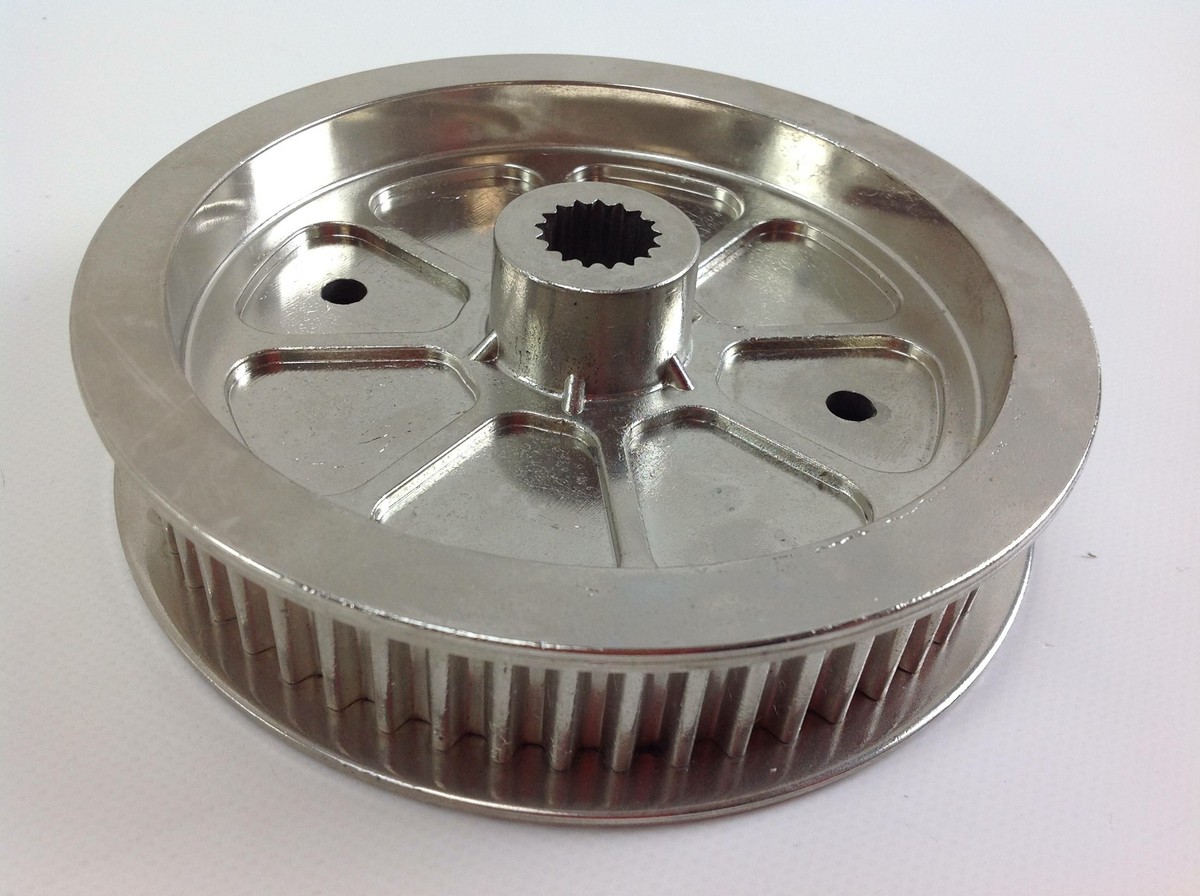 Flaschenzug Zahnriemen Chrom für Aufsitzmäher Rasenmäher  