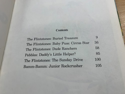 1974 "FLINTSTONE GIANT STORY BOOK" ILLUSTRATED ANNUAL HARDBACK BOOK (P4) - Picture 6 of 15