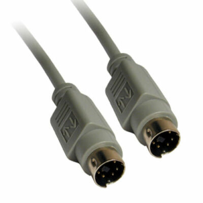 10 Ft (3 m)  Mini Din 6-pin Male to Male PS2 PS/2 Cable For Keyboard Mouse KVM