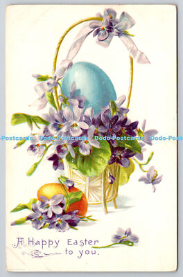 R772469 Frohe Ostern Euch Eier Blumen stecken Ostern Postkarten Serie Nr 111