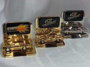 Racing Champions Diecast Cars Stand Lot 3-24K Gold P ...