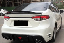 Rear Trunk Spoiler Wing R Style For 2020-2025 Toyota Corolla Sedan Glossy Black