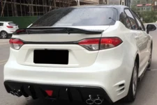 Rear Trunk Spoiler Wing R Style For 2020-2023 Toyota Corolla Sedan Glossy Black