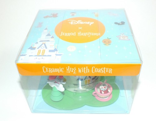 Disney Parks Jarrod Maruyama Magic Kingdom of Cute Ceramic Mug with Coaster New - Picture 2 of 12
