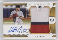 2021 National Treasures Rookie Material Signatures 49/99 Wil Crowe Auto 08jk