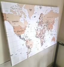World Map Modern Sound Absorbing Acoustic Wall Panel