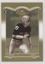 2003 Donruss Classics Legend Timeless Tributes 62/150 Fred Biletnikoff HOF s1i