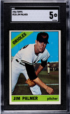 1966 Topps #126 Jim Palmer SGC 5