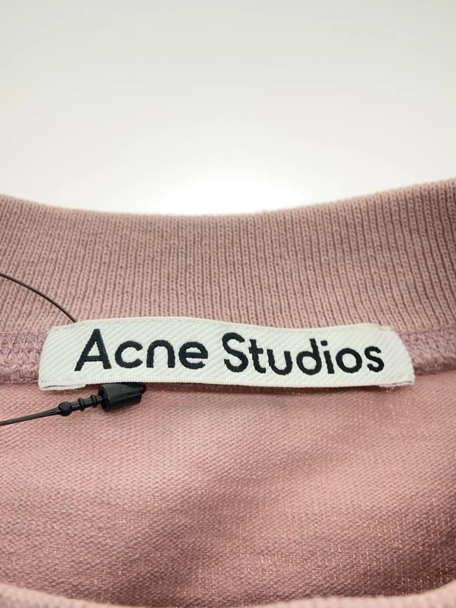 Acne Studios t shirt abito logo XS cotone rosa DRES000461