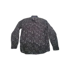 MOON SHINE Spirit Brad Paisley L Pearl Snap Paisley Blue Cowboy Western Formal