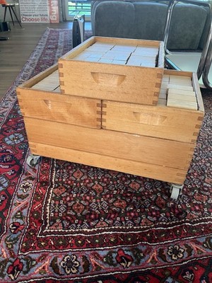 Fröbel Holzbausteine Bausteinwagen Vintage | Waldorf | Montessori