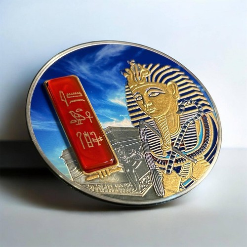 RARE Fiji 2 oz TUTANKHAMUN EGYPTIAN JEWELS Silver Coin 2012 Pharaoh King Ancient