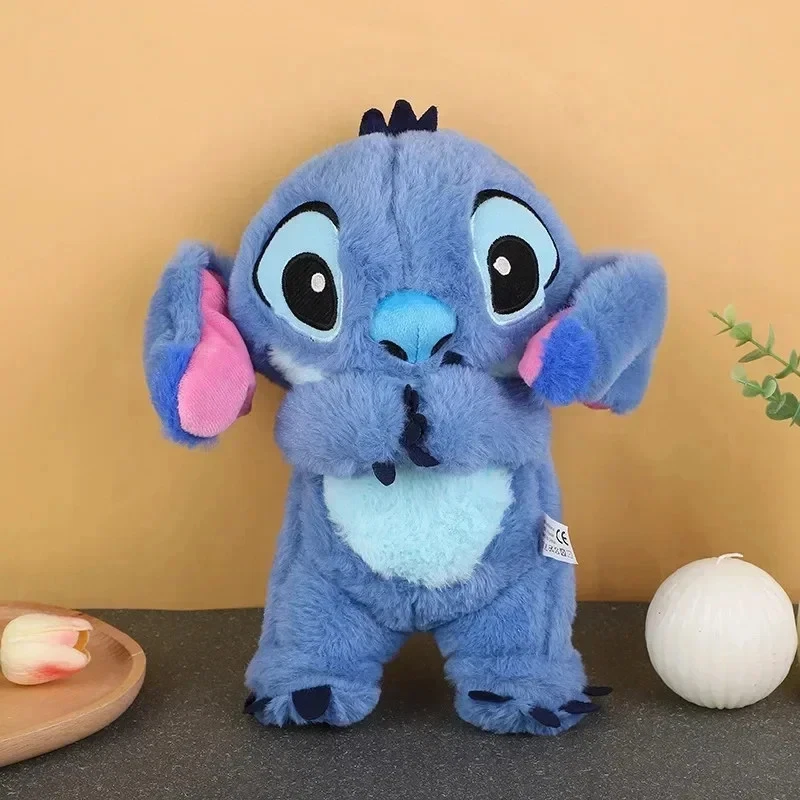 Stitch Peluche Respira Notturno Musica Luci Migliorare Sonno Bambini - Image 3 of 4