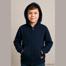 Weatherproof Vintage Boys Hoodie Navy Sherpa Lined M