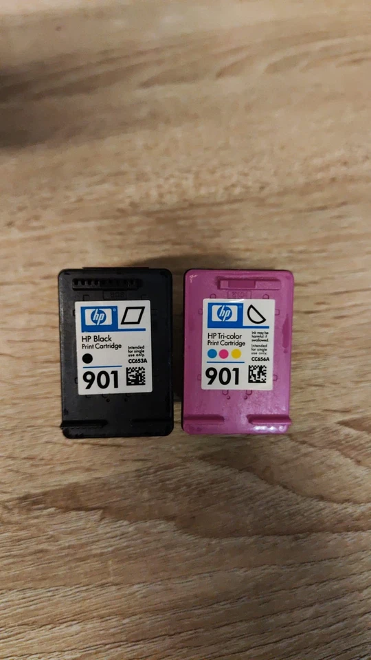 UNVERPACKTE HP 901 Schwarz & Farbe Tintenpatronen (CC653AE CC656AE) KOSTENLOSE UK-LIEFERUNG! - Bild 2 von 3
