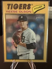 2026 Topps Heritage Reese Olson Dark Yellow Base SP #71