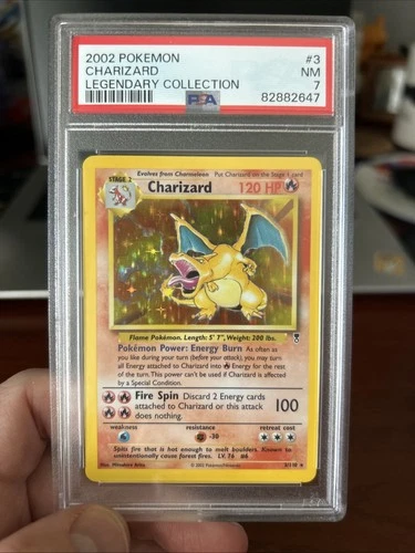 PSA 7 Charizard 3/110 Legendary Collection Holo - Grail Card