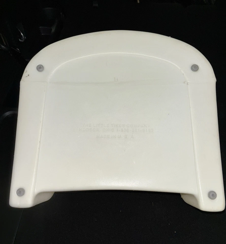 Silla de asiento elevador Little Tikes vintage con asa de transporte - blanco roto - años 80 Foto 4 de 4