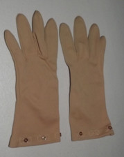 Vintage 1950's RIBBON DESIGN Gloves Womens Made in USA X356