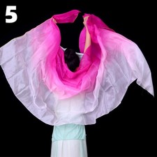 1 Pc Silky Scarf Hand-Tossed Gradient Color Belly Dance Shawl Waving scarf Props