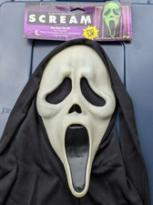 Vintage Gen 2 Scream Mask Polyester ASIS tag Ghostface Ghost Face Fun World Div