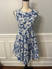 Hawaii Hangover Beachy Floral Vacation Dress Women’s Small A-Line
