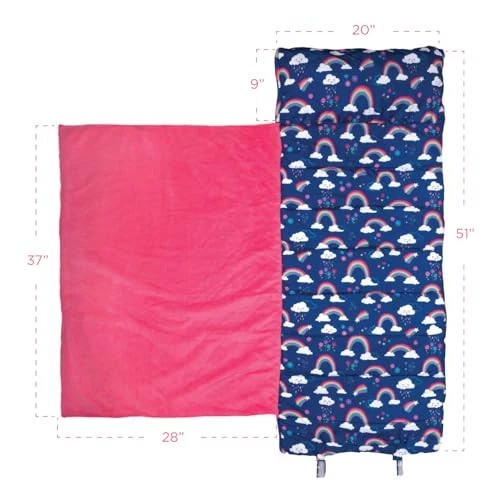 Alfombrilla para dormir Stephen Joseph Rainbow para niños manta suave almohada para siesta 1 unidad Foto 2 de 4