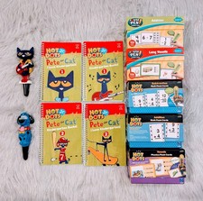 Hot Dots K-1 Lot Of 6 Sets + 2 Pens Pete Cat/...