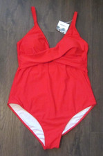 B2Prity Women's Size XL Solid Red One-Piece Swimsuit Swimwear New with Tag