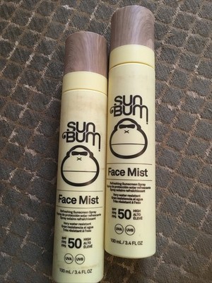 2x Sun Bum LSF50 Face Mist Refreshing Sunscreen Spray 100ml